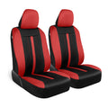 Motor Trend Red Cloth Car Seat Covers for Front Seats - Premium Automotive Bucket Seat Covers, Made for Vehicles with Removable Headrests, Interior Covers for Car Truck Van SUV