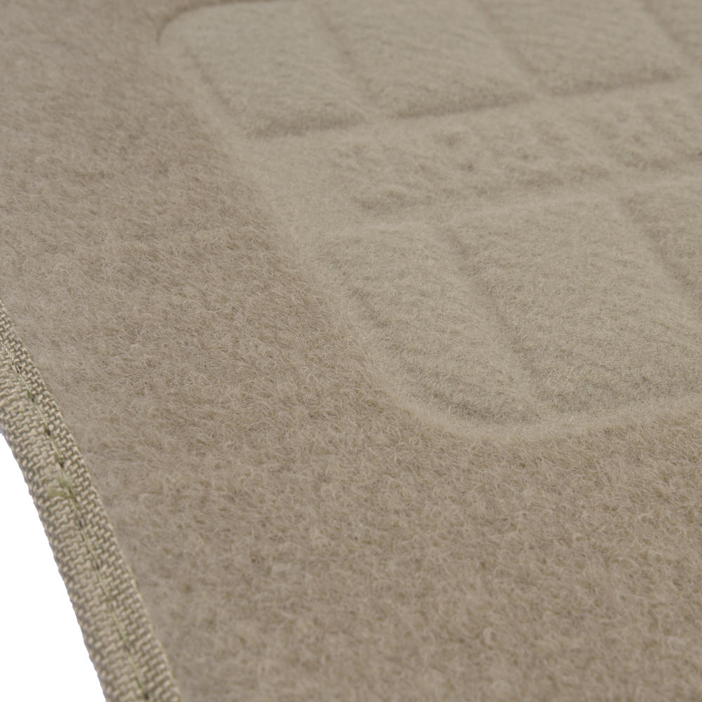 MotorTrend 4-Piece FatRug Premium Carpet Front Floor Mats and Rear Floor Mats with Heel Padding