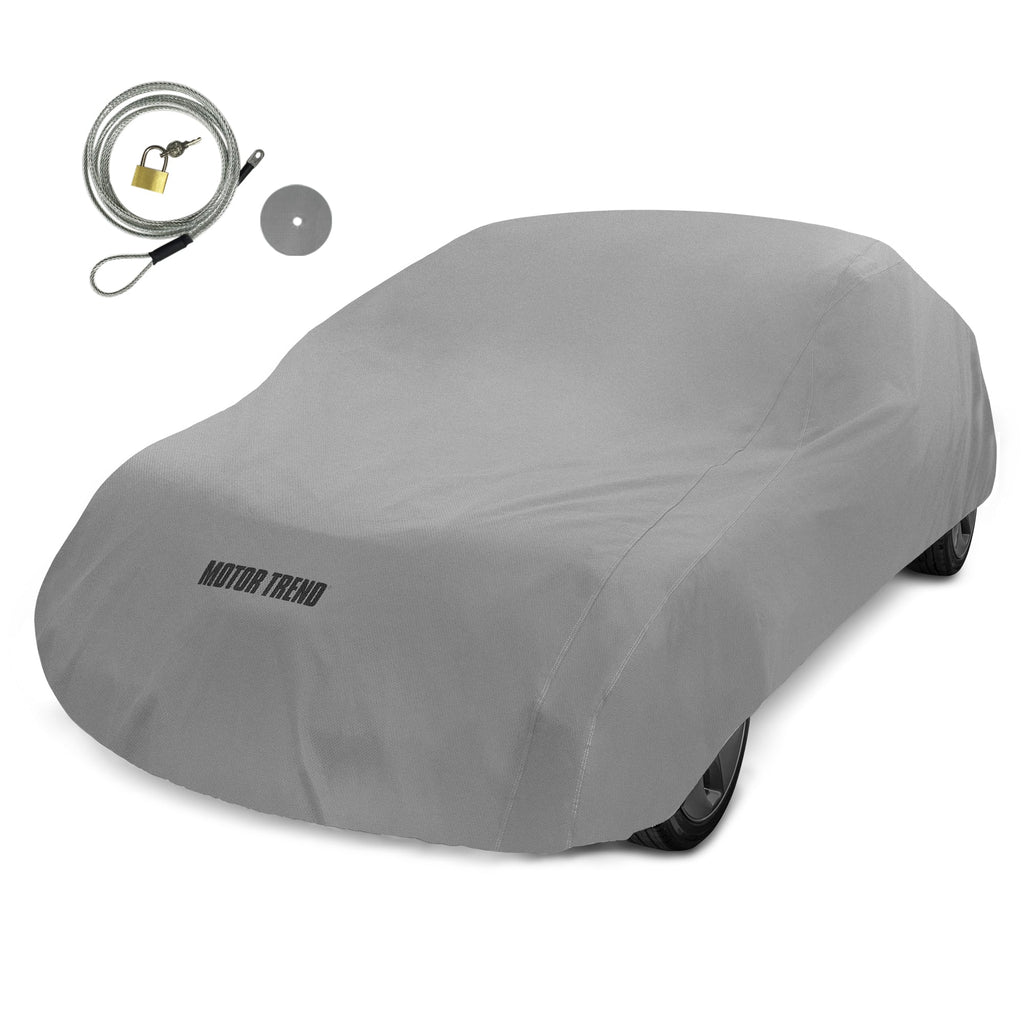 MotorTrend 4-Series Premium Poly Lined Vehicle Cover for Cars, SUVs, Trucks, Vans S (Fits up to 157") - Small (Fits up to 157")