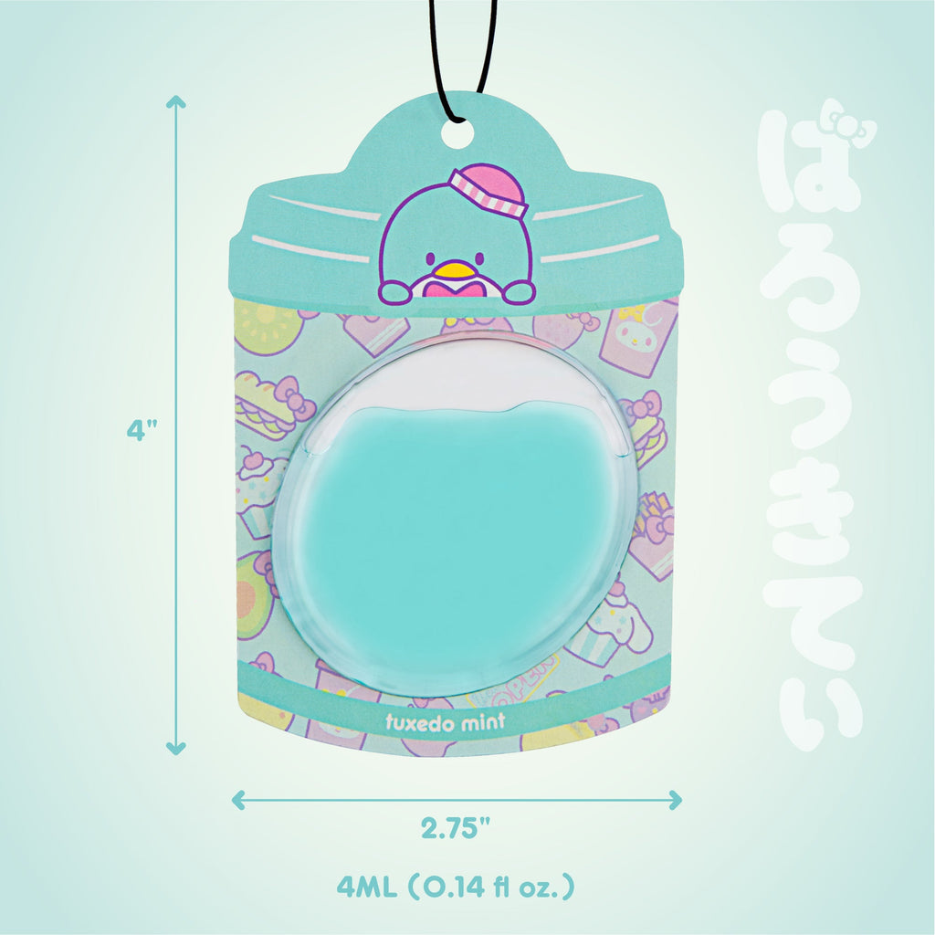 Hello Kitty and Friends Car Air Freshener (Tuxedosam - Tuxedo Mint) Hanging Gel Area Deodorizer, Long-Lasting Car Scents Air Freshener, Cute Automotive Sanrio Accessories Decor, 2-Pack