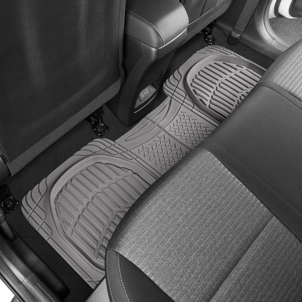 MotorTrend PRO920 Deep Dish Rear Floor Mats - Heavy Duty, All Weather, Trim to Fit