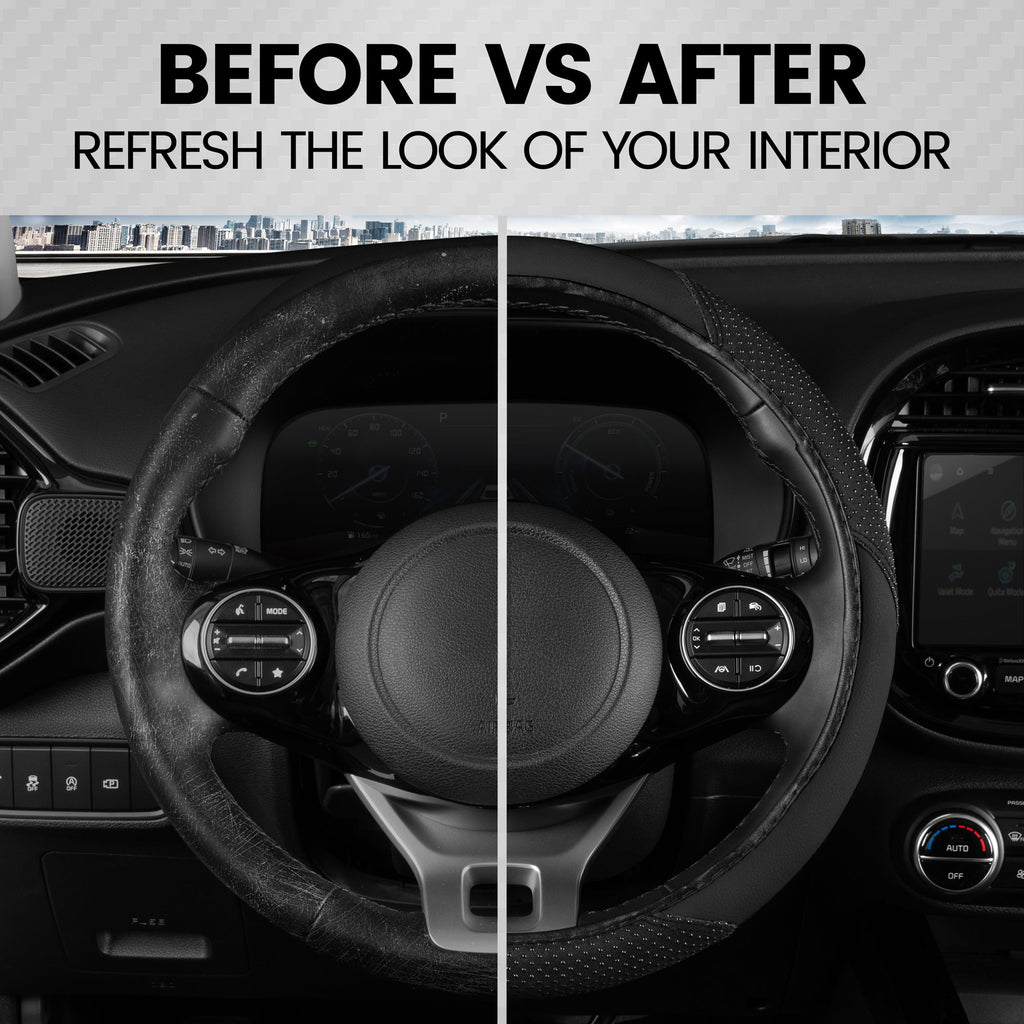 BDK SootheGrip MassageTouch Steering Wheel Cover (Fits 14.5" - 15.5")