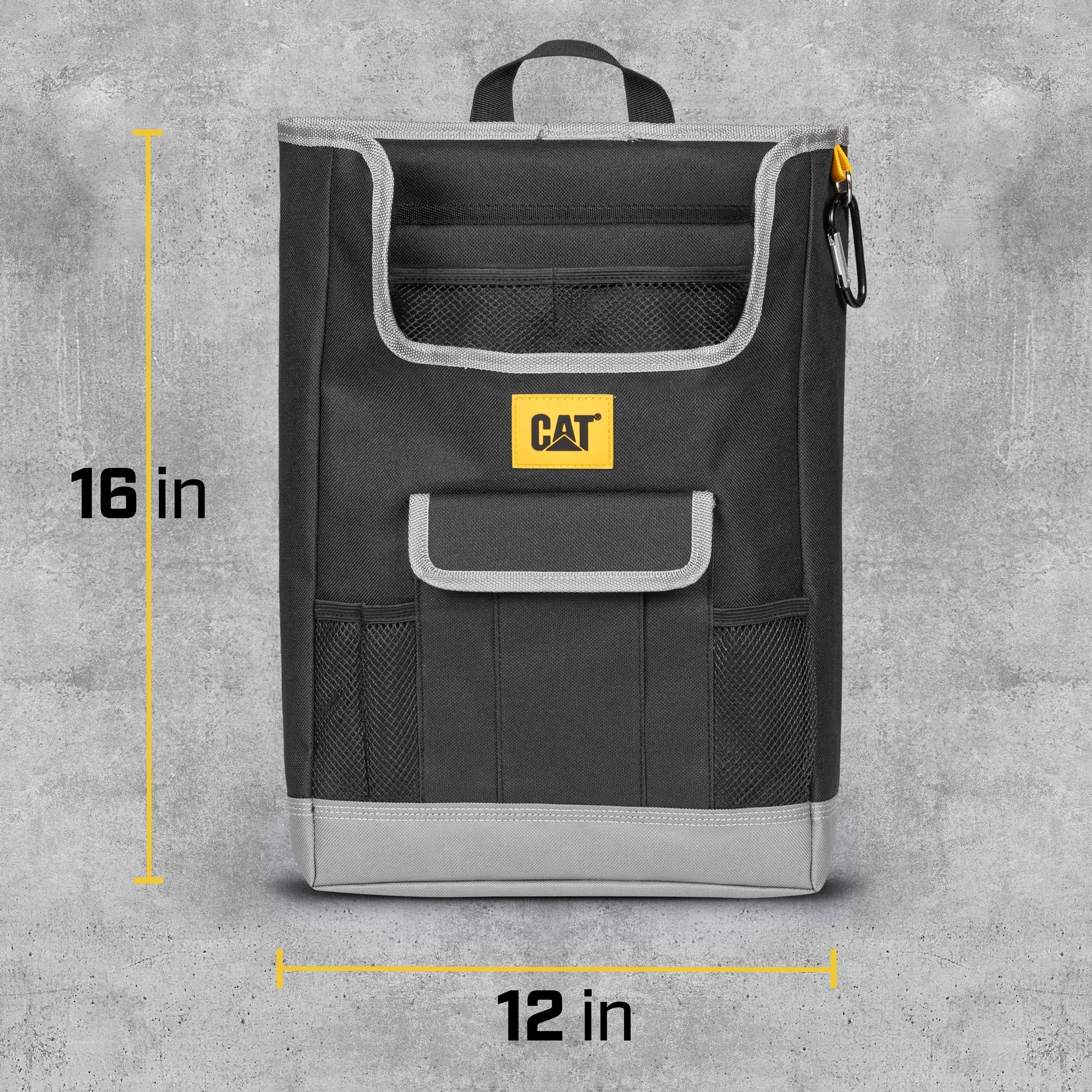 CAT Vehicle Front Seat Organizer Storage with Adjustable Straps (16" x 12")