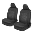 MotorTrend 2-Pack Grand Prix Tire Tread Front Seat Covers - Black