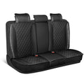 Carbella 7-Piece BlingStitch Rear Seat Covers - Clear Crystals