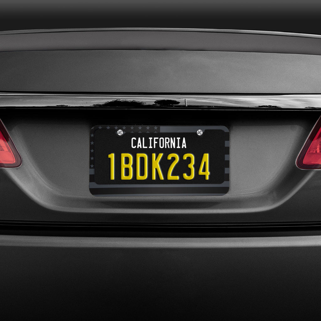 BDK Heavy Duty Rust-Proof Stainless-Steel Metal Plated License Plate Frame Universal Size for Car Truck SUV