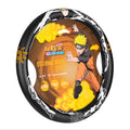 Naruto Shippuden Car Steering Wheel Cover, 15 Inch Anime Steering Wheel Cover, Cushioned Soft Comfortable Cover Anime Car Accessories for Men Women, Kirigakure