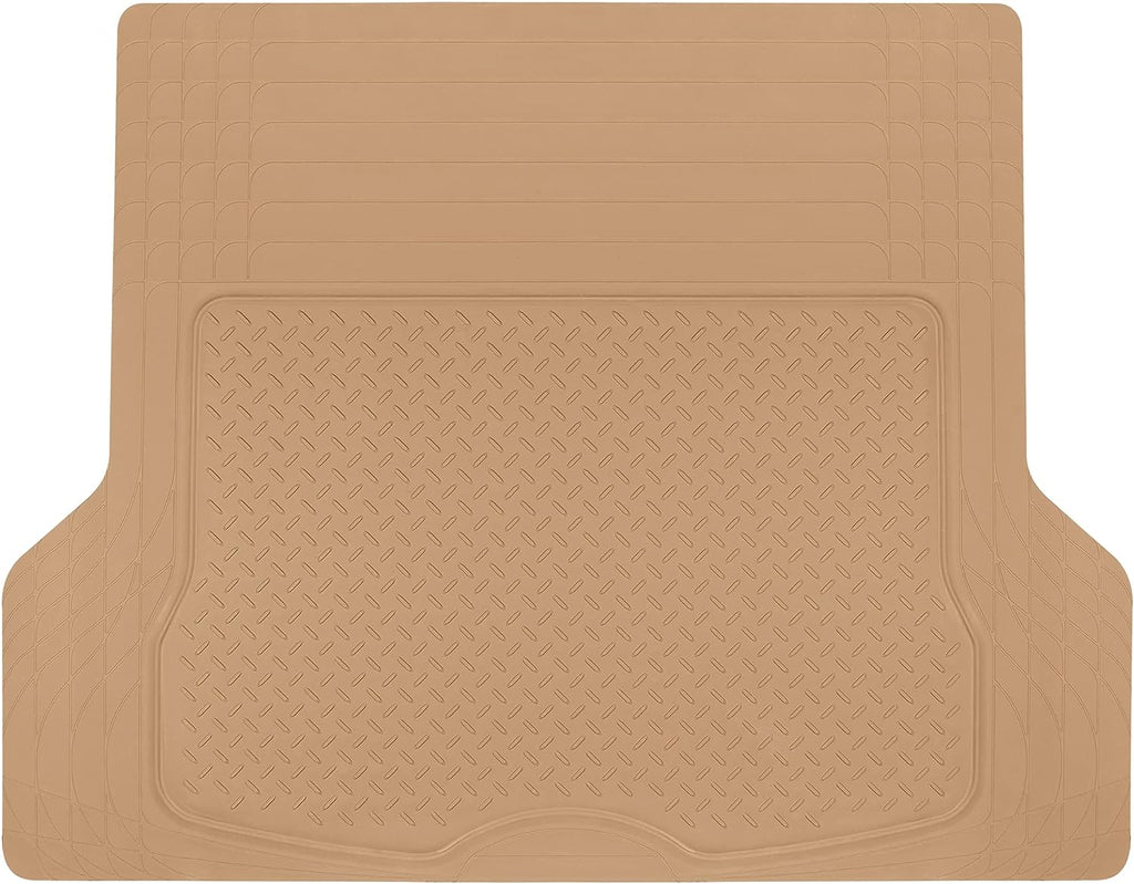 BDK Trunk/Cargo Rubber Liner - Heavy Duty, All Weather, Trim to Fit (53.8" x 43.2")
