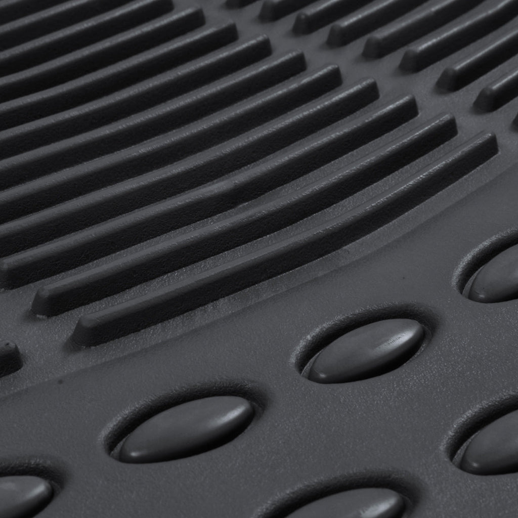 BDK 3-Piece ProLiner Front Floor Mats and Rear Floor Mats - Heavy Duty, All Weather, Trim to Fit