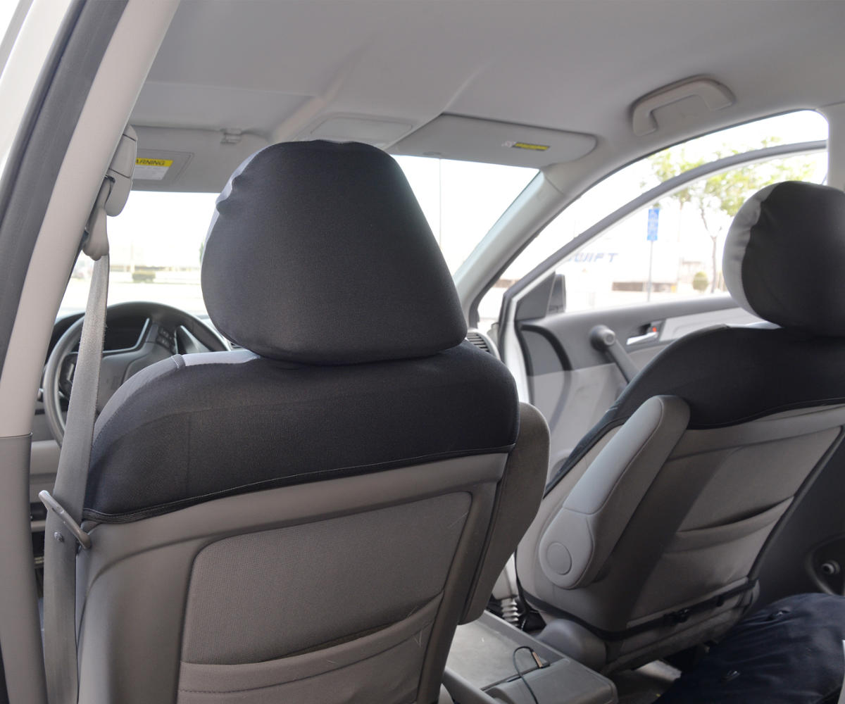 MotorTrend 2-Pack AquaShield Water-Proof Two-Tone Neoprene Front Seat Covers