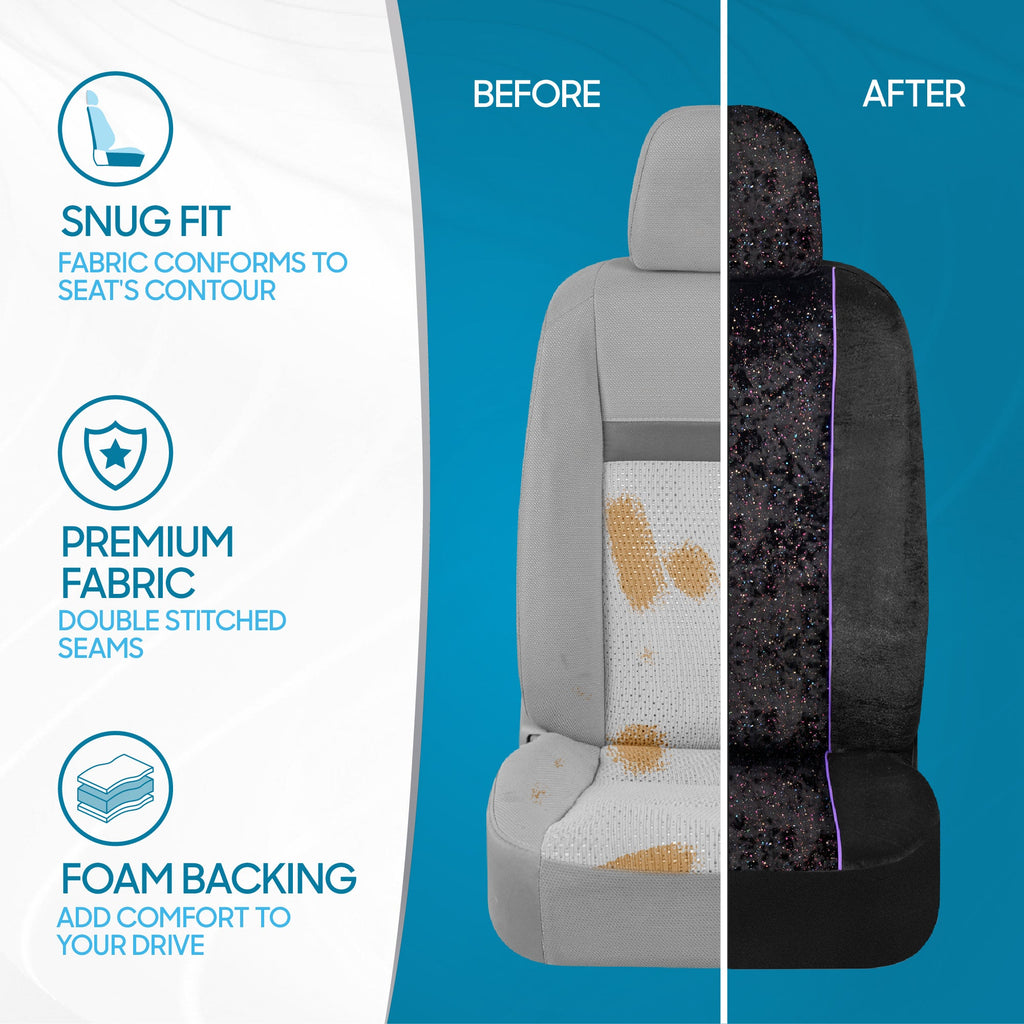 BDK 2-Pack Stardust Front Seat Covers