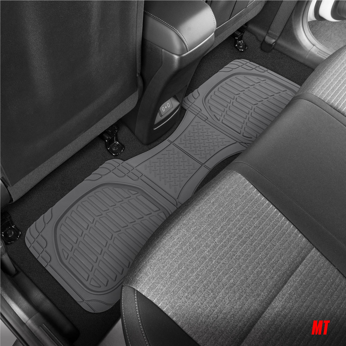 MotorTrend 4-Piece FlexTough Deep Dish Front Floor Mats, Rear Floor Mat, and Trunk/Cargo Mat - Heavy Duty, All Weather, Trim to Fit