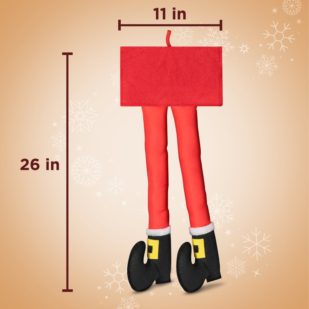Carbella Trunk/Cargo Holiday Santa Legs Decoration