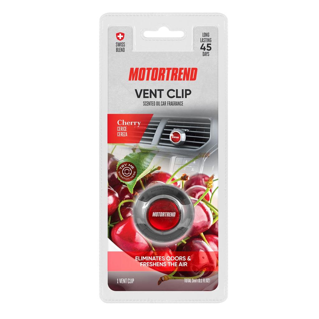 Motor Trend AF-301 (2 Count) Car Air Freshener Vent Clip for Car Truck Van SUV, Home & Kitchen, Long Lasting Odor Eliminator, Scented Oil Fragrance Diffuser - Scent Black Diamond , 2 Count