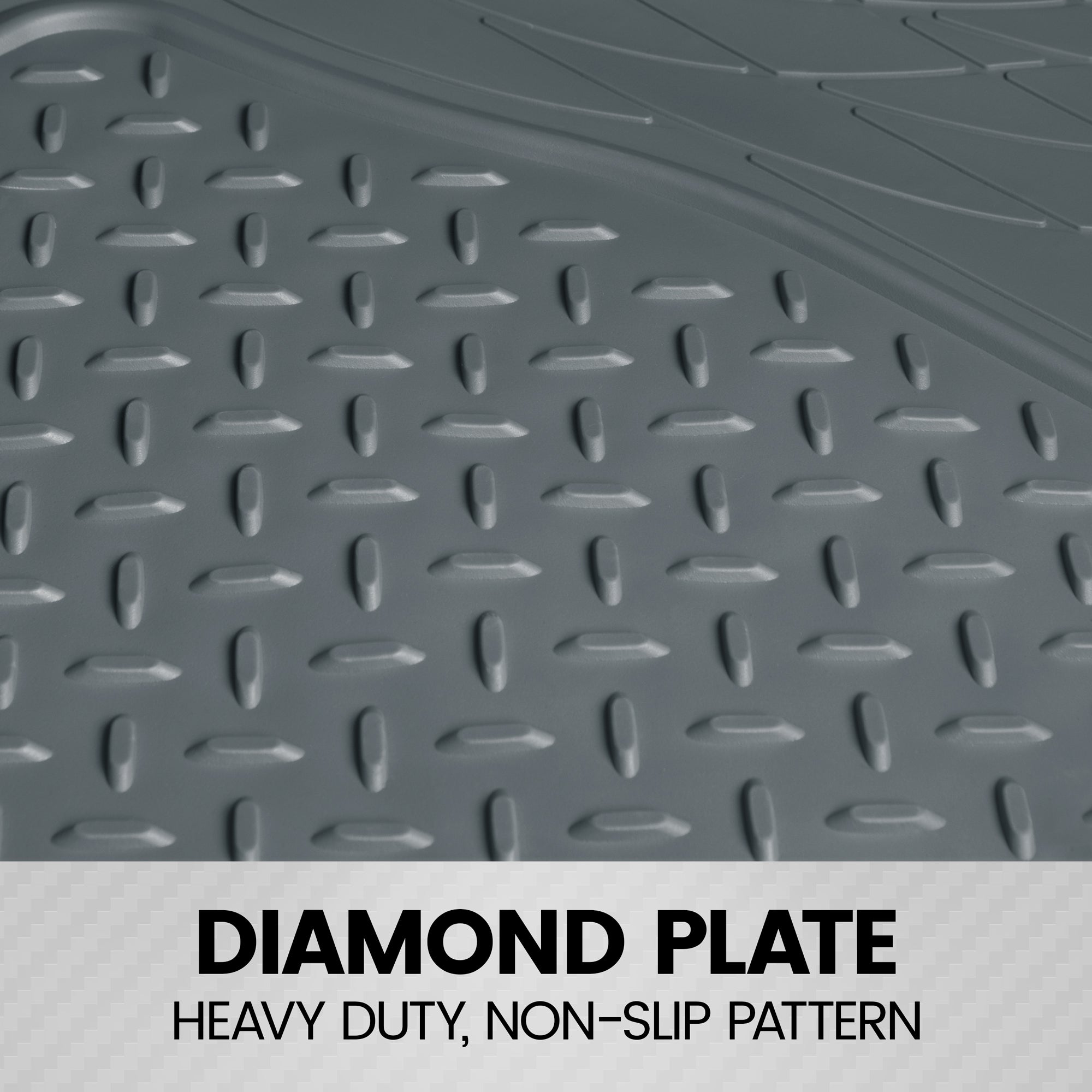 BDK Trunk/Cargo Rubber Liner - Heavy Duty, All Weather, Trim to Fit (53.8" x 43.2")