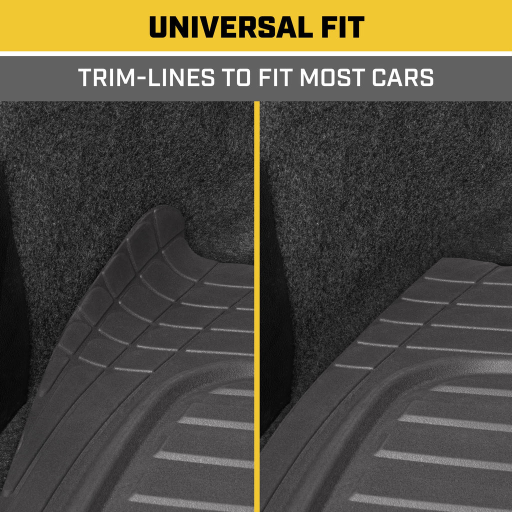 CAT ToughRide Rubber Trunk/Cargo Mat - Heavy Duty, All Weather, Trim to Fit (53" x 36.25")