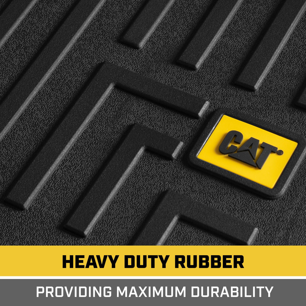 CAT 3-Piece Contour Custom Fit Front Floor Liners and Rear Trunk/Cargo Liner for Ford F-150 SuperCrew Cab (2015 - 2022)