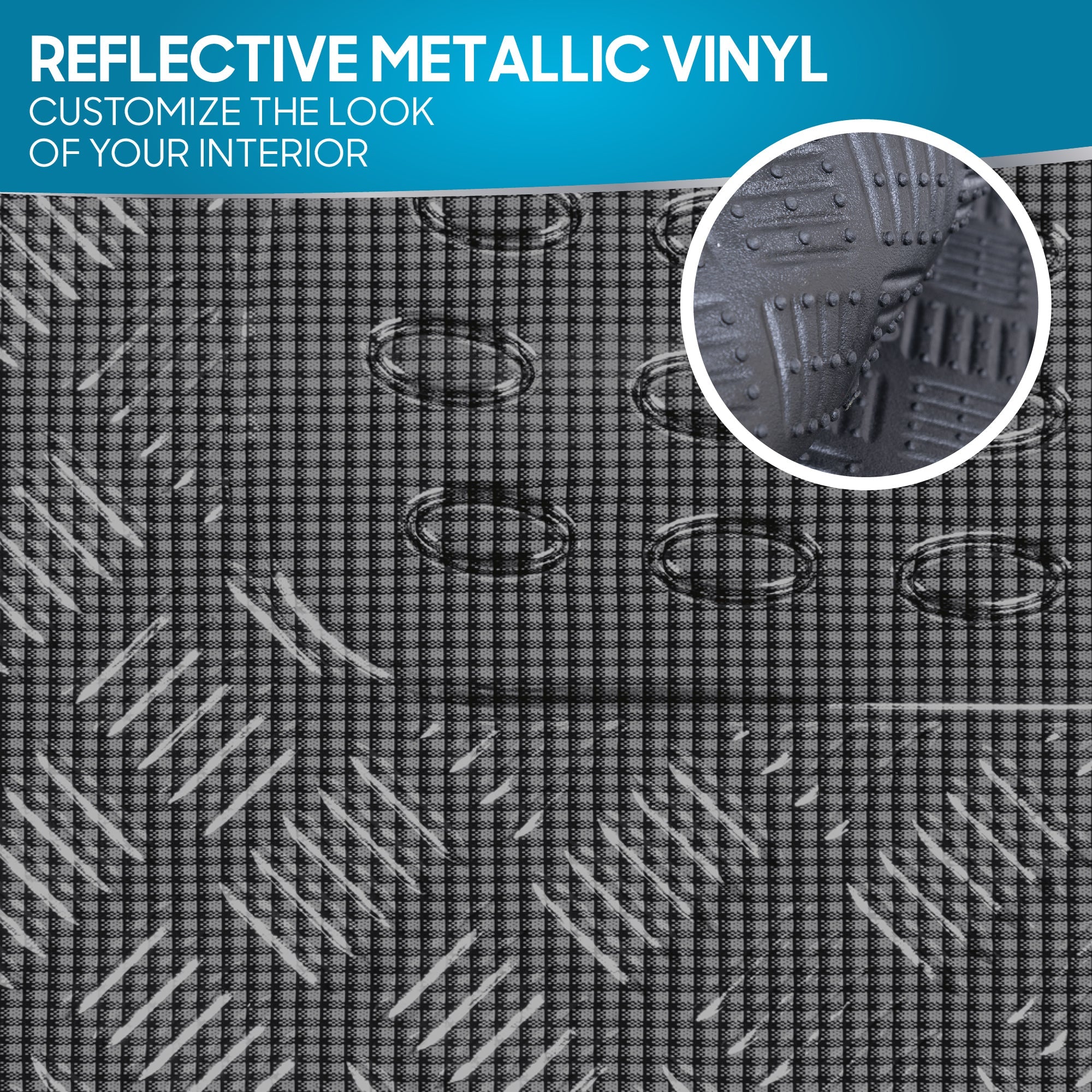 BDK 4-Piece Translucent Centered Cushioned Grip Pad Front Floor Mats and Rear Floor Mats - Heavy Duty, All Weather