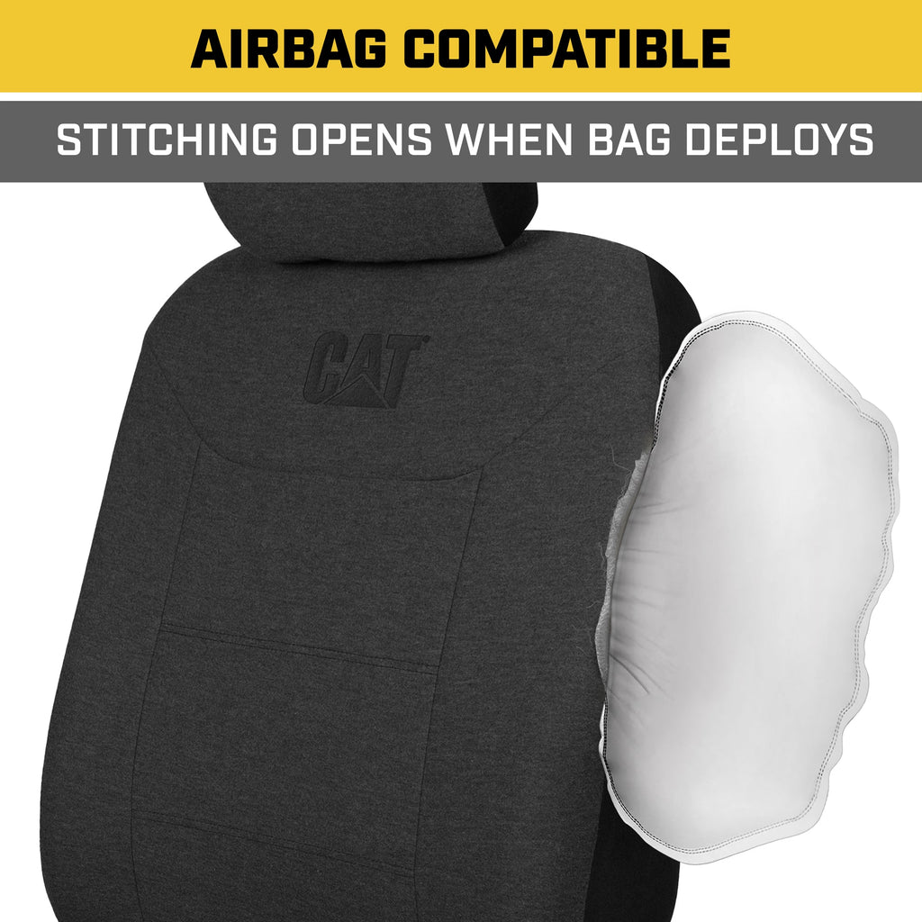 CAT 2-Pack CozyBlend JerseyHeather Front Seat Covers