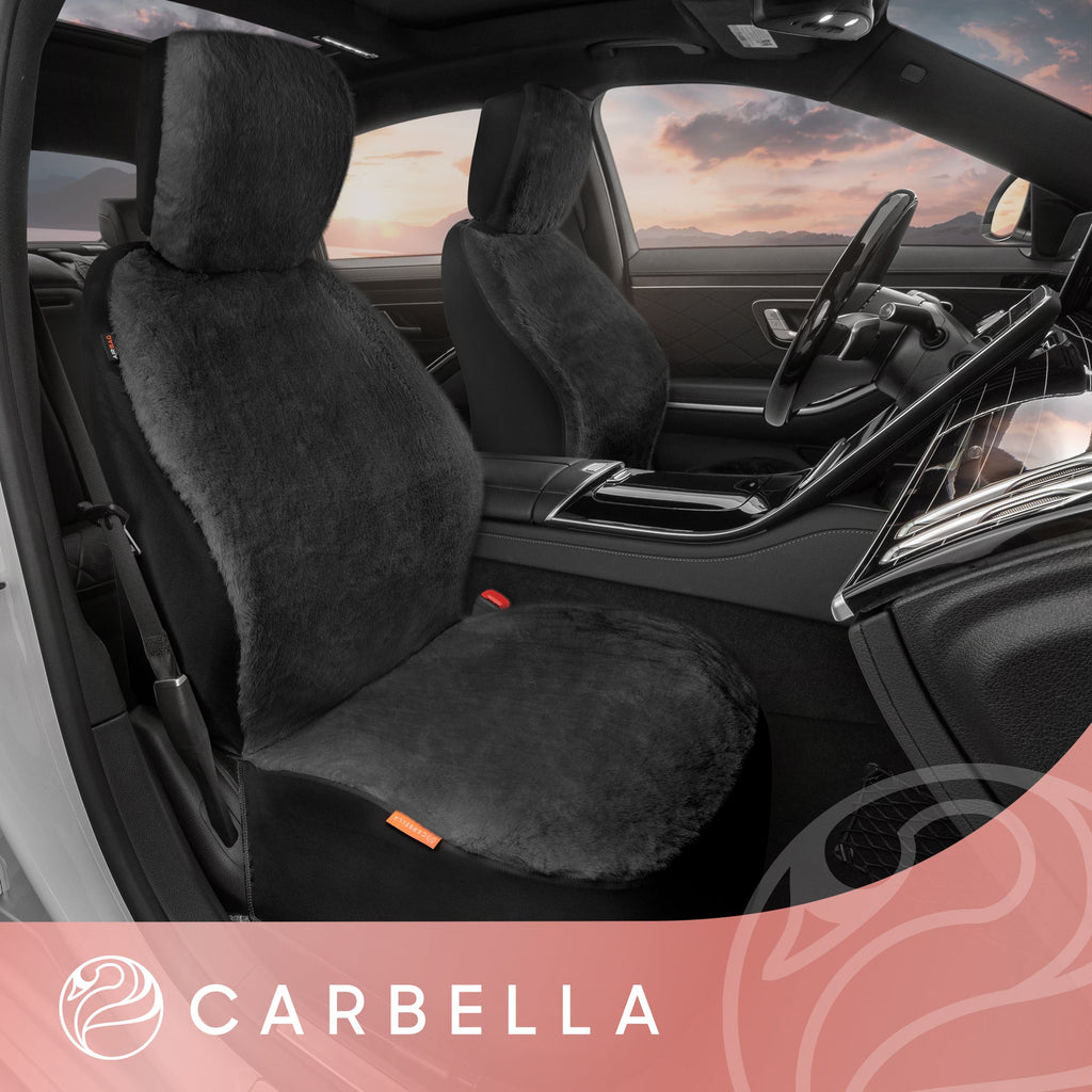 Carbella 2-Pack Plush Fleece Front Seat Covers