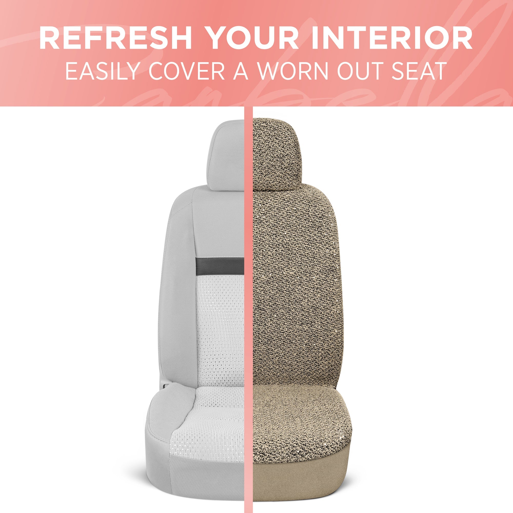 Carbella Sequin Tweed Front Seat Covers