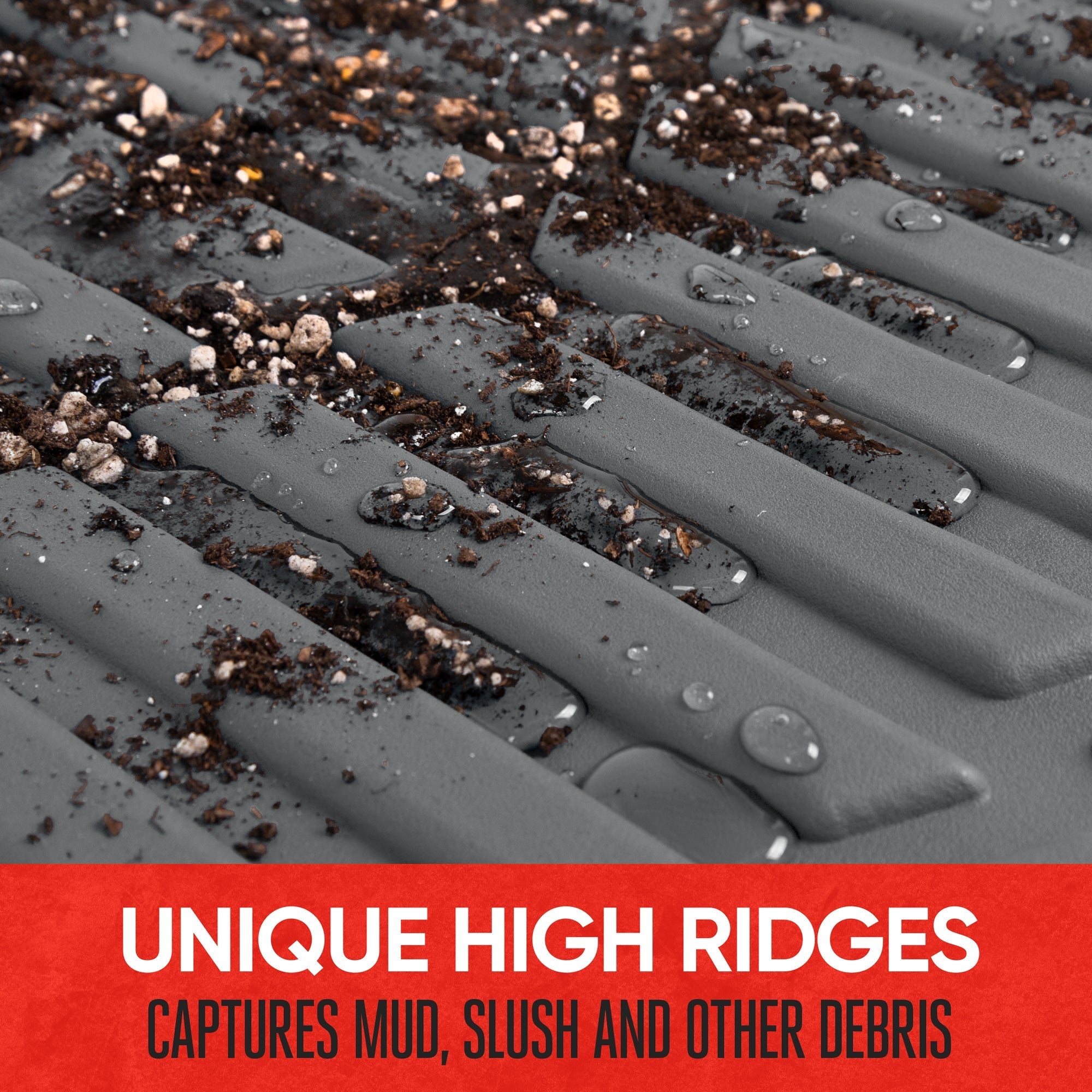 MotorTrend 4-Piece FlexTough Tortoise Front Floor Mats and Rear Floor Mats