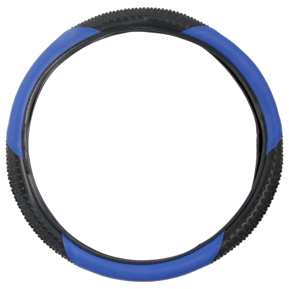 BDK Ergonomic Sport Massage Grip Steering Wheel Cover (Fits 14.5" - 15.5")
