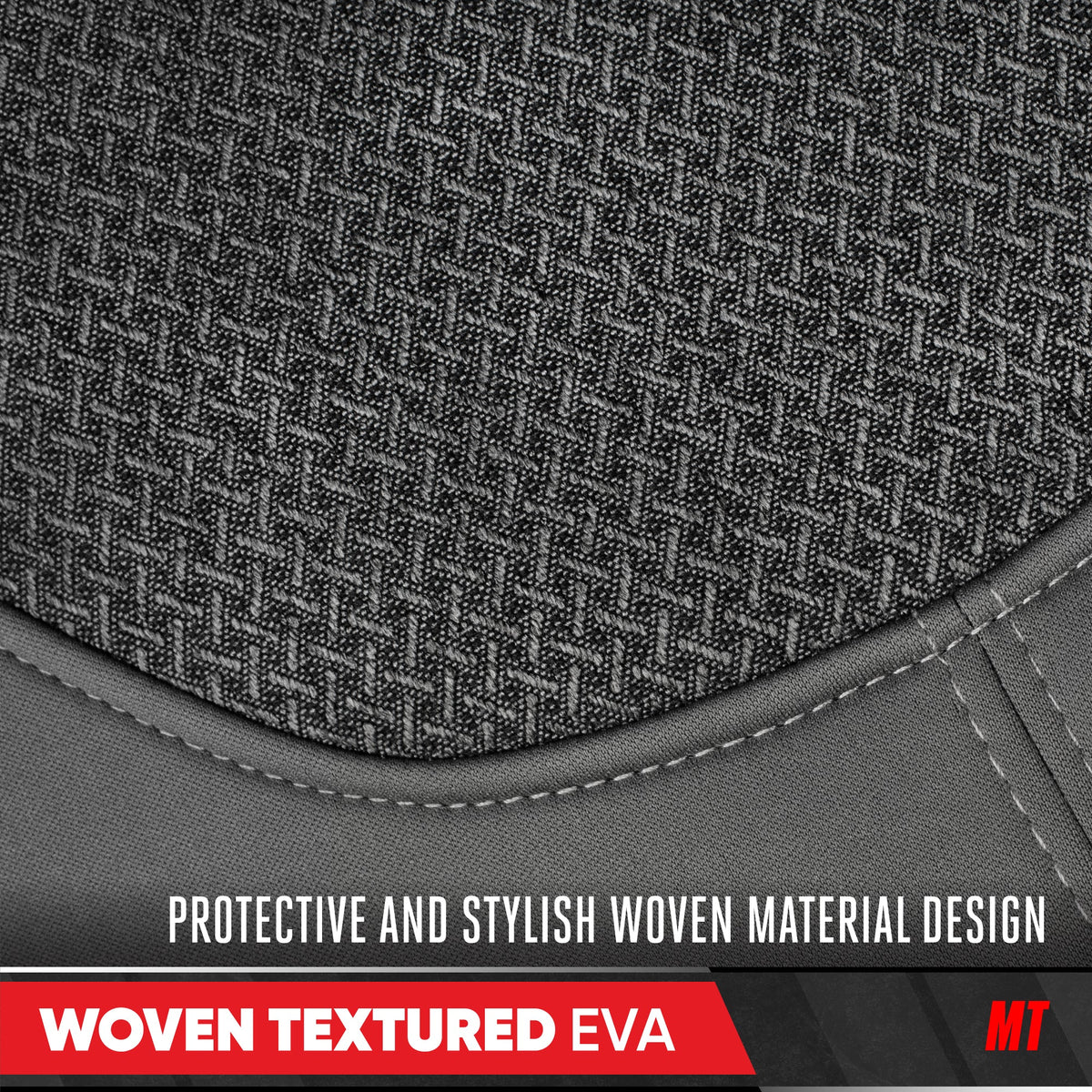 Motor Trend Charcoal Gray Car Seat Covers Set - 2 Front Seats – Spill-Proof Neoprene CarSeat Cover Protector for Cars – Automotive Interior Car Accessories for SUV & Small Trucks – Semi Universal Fit