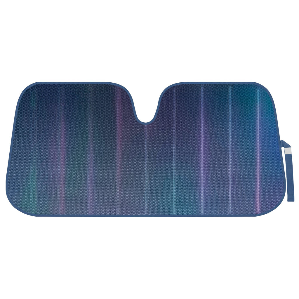 BDK Iridescent Mermaid Reflective Front Windshield Sunshade (58" x 27") - Black Iridescent