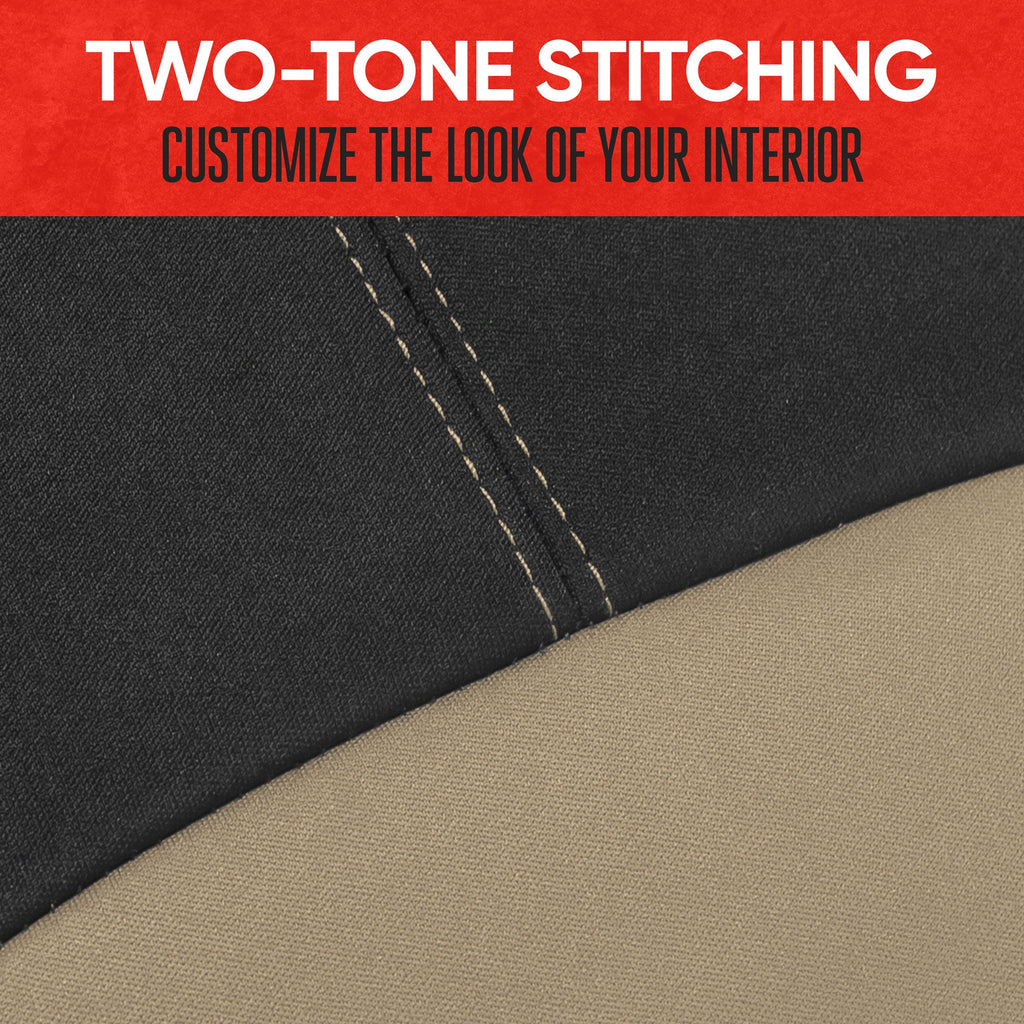 MotorTrend 2-Pack Neoprene Two-Tone Front Seat Covers