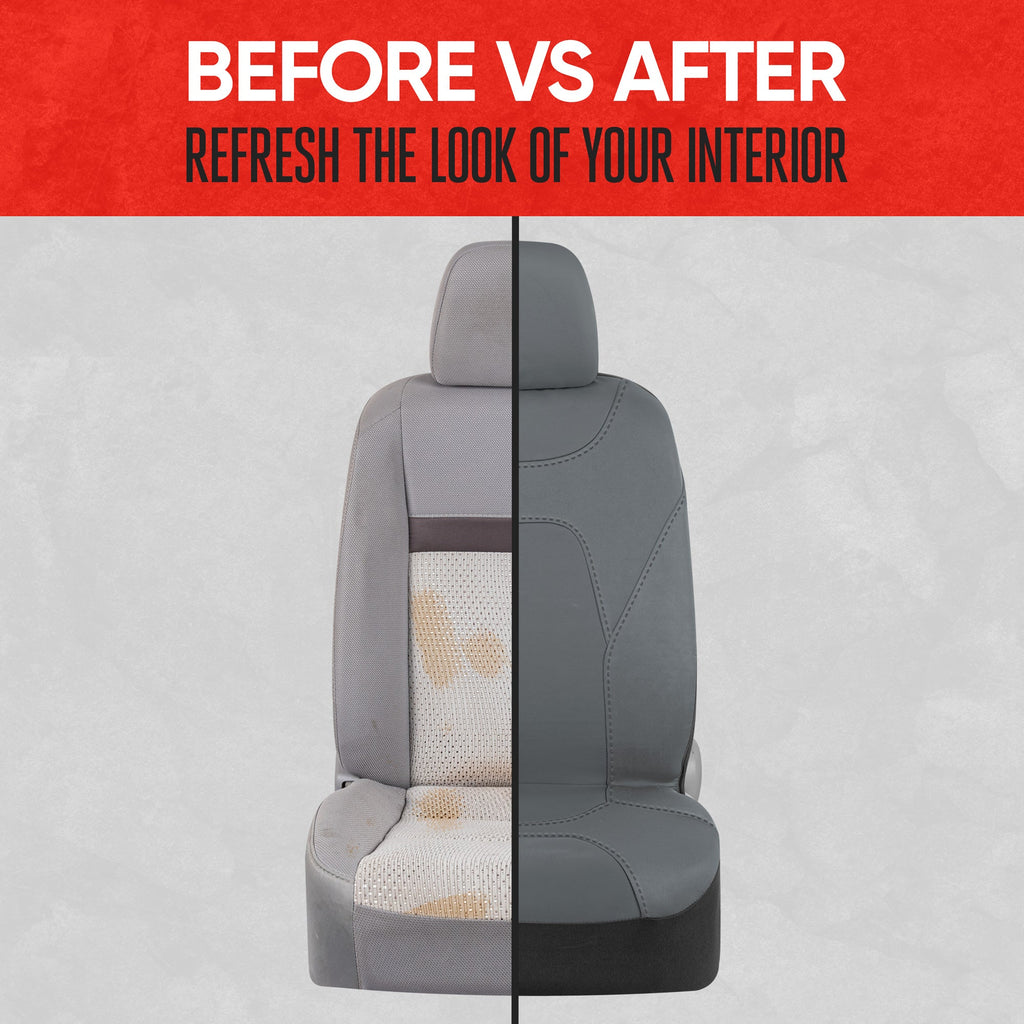 MotorTrend 2-Pack AquaShield Water-Proof Two-Tone Neoprene Front Seat Covers