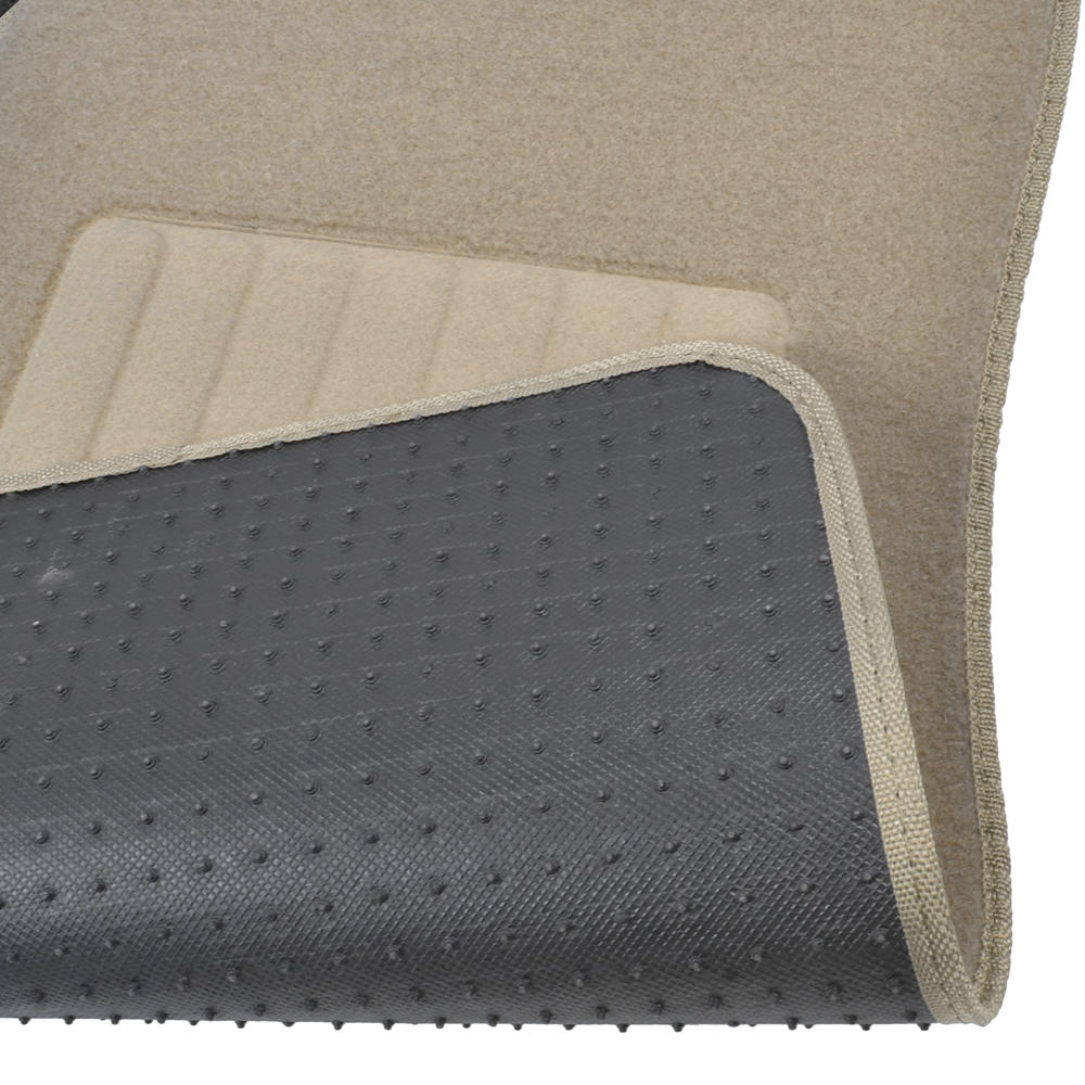 MotorTrend 4-Piece FatRug Premium Carpet Front Floor Mats and Rear Floor Mats with Heel Padding