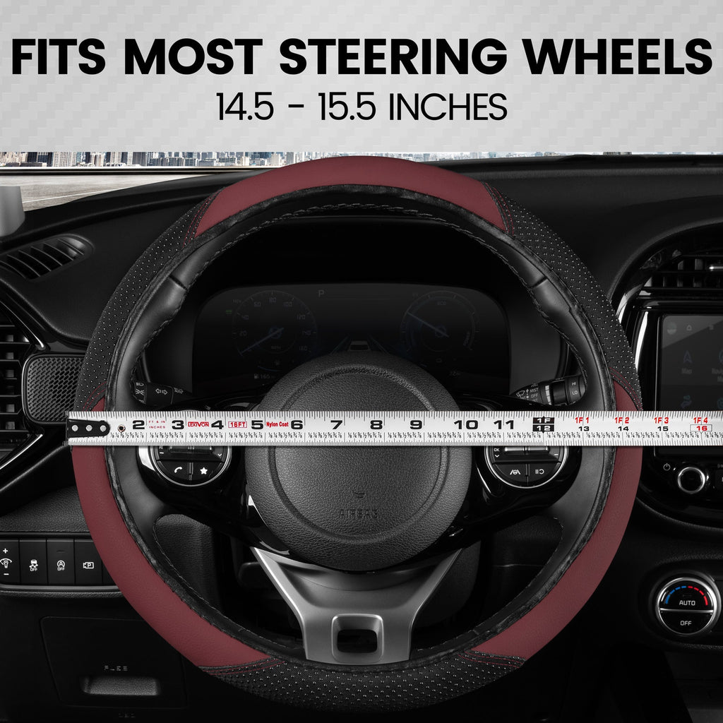 BDK SootheGrip MassageTouch Steering Wheel Cover (Fits 14.5" - 15.5")