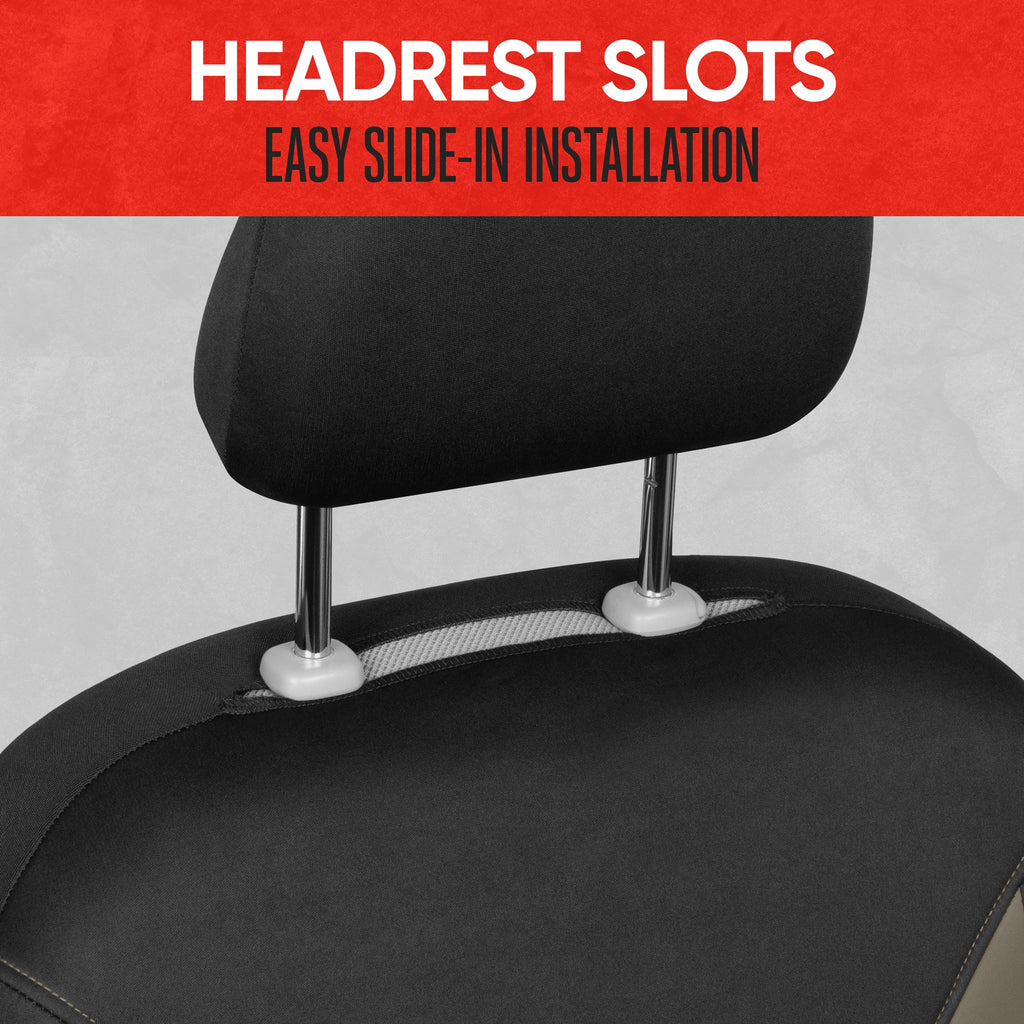 MotorTrend 2-Pack SpillGuard Water-Proof Neoprene Front Seat Covers