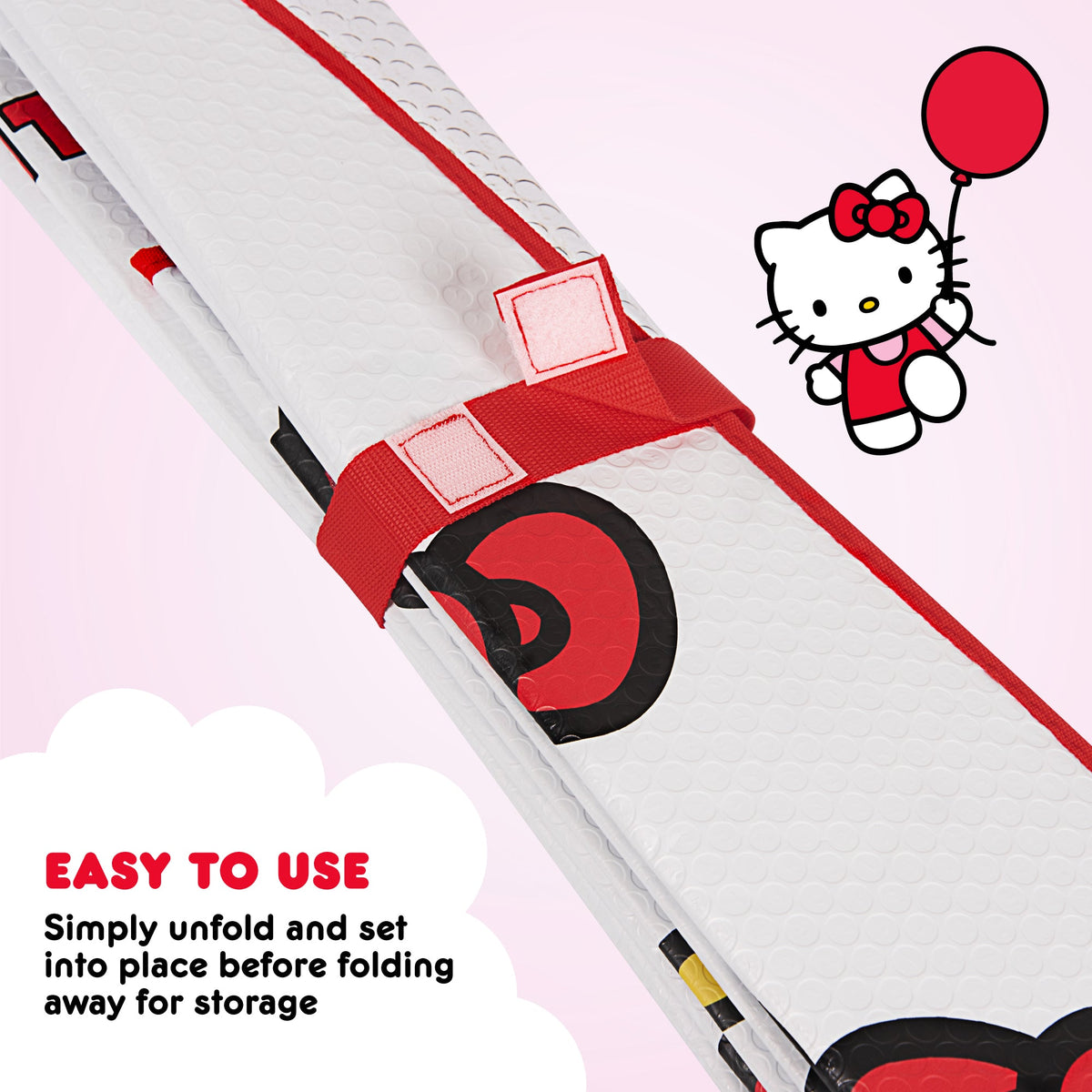 Carbella Official Hello Kitty Front Windshield Sunshade Red Bow Dreams (58" x 27")