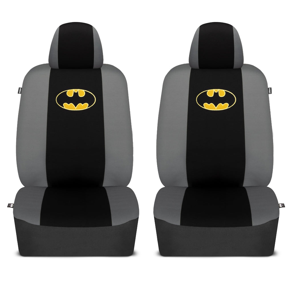 Warner Bros DC Comics 9-Piece Batman Dark Knight Logo Front Seat Covers and Rear Seat Covers