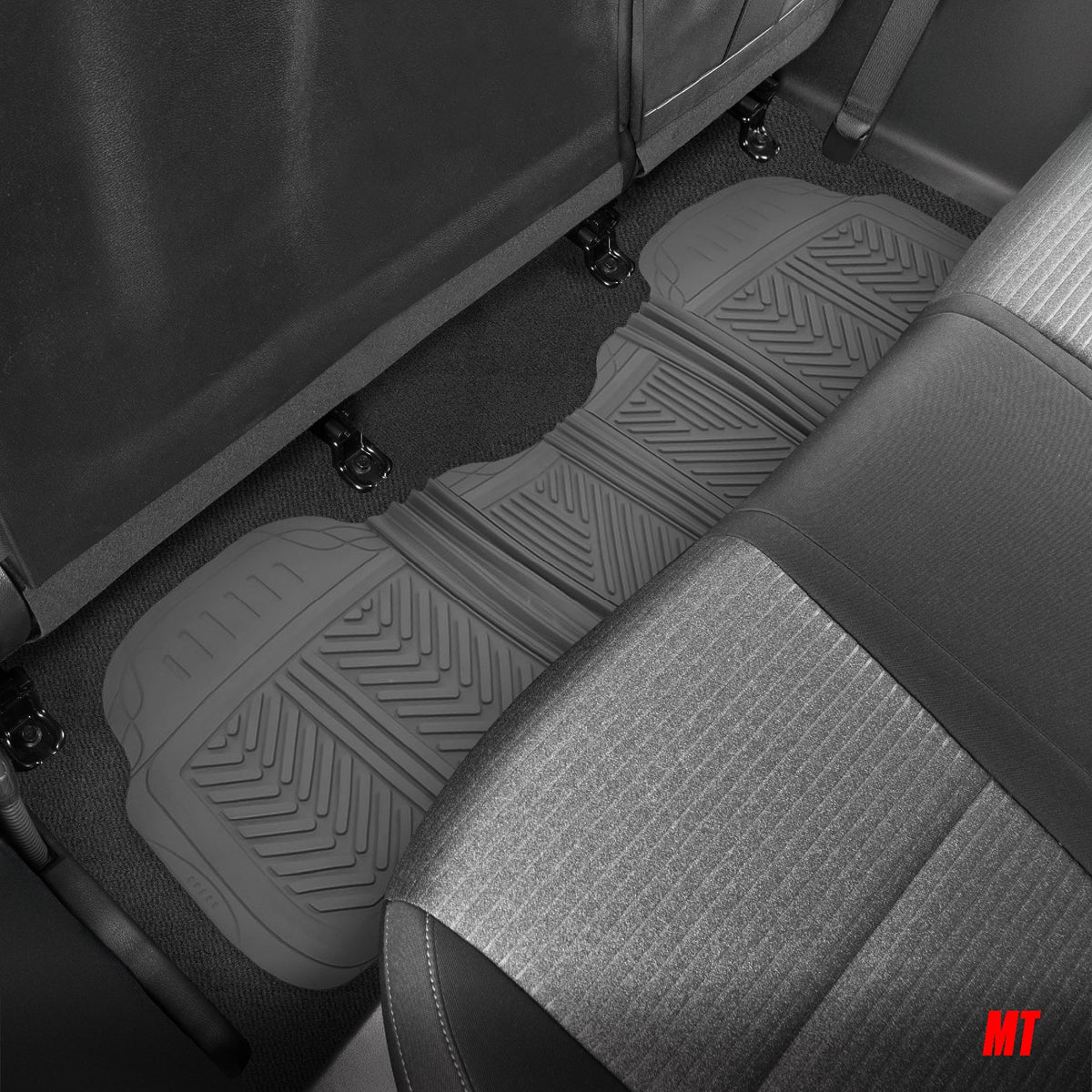 MotorTrend 4-Piece FlexTough Performance Deep Channel Front Floor Mats, Rear Floor Mat, and Trunk/Cargo Mat - Heavy Duty, All Weather, Trim to Fit