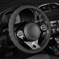 MotorTrend SoftTouch Advanced Traction Grip Steering Wheel Cover (Fits 14.5" - 15.5") - Gray