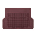 Motor Trend FlexTough Rear Cargo Mat - Heavy-Duty Trimmable Car Trunk Mat for Back of SUV, Universal Rear Cargo Liner for SUV, Flexible Trunk Liner, Automotive Floor Mats & Cargo Liners (Burgundy)