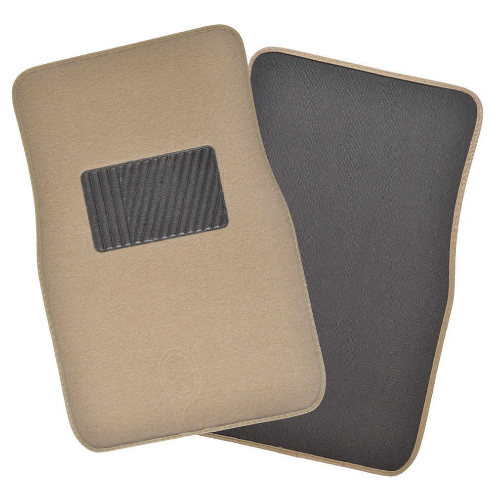 MotorTrend 4-Piece Premium Inter-Lock Backing Carpet Front Floor Mats and Rear Floor Mats