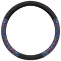 BDK Geometric Prism Sparkle Steering Wheel Cover (Fits 14.5" - 15.5")