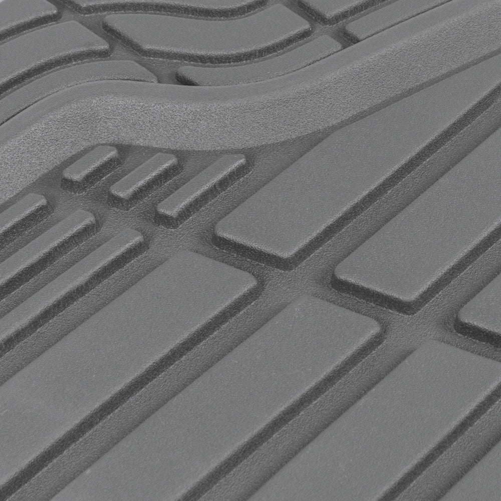 CAT 4-Piece ToughRide Rubber Front Floor Mats and Rear Floor Mats - Heavy Duty, All Weather, Trim to Fit