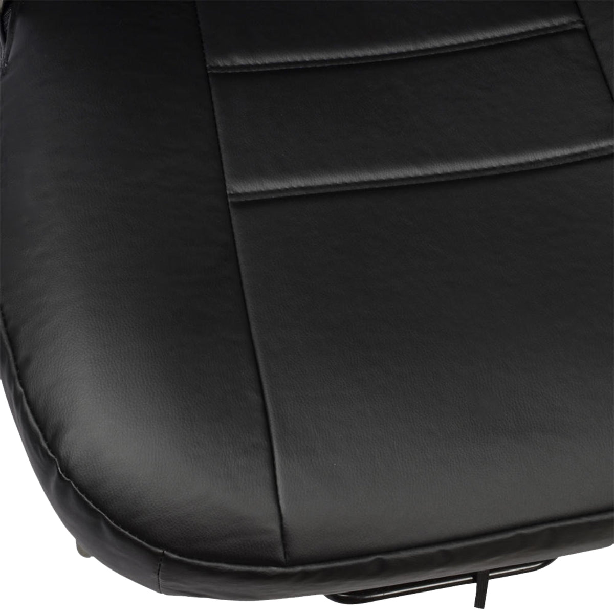 BDK 2-Pack Premium Faux Leather Front Seat Covers with Integrated Seatbelt and Armrest Covers