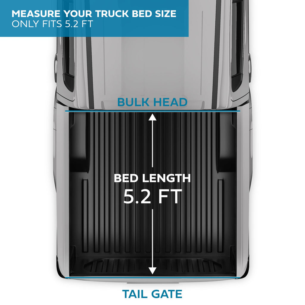 MotorBox Tri-Fold Truck Tonneau Cover for 2015-2025 Chevy Colorado/GMC Canyon with 5 ft Bed Length, All-Weather Soft Folding Truck Bed Cover with Black Flag Graphic