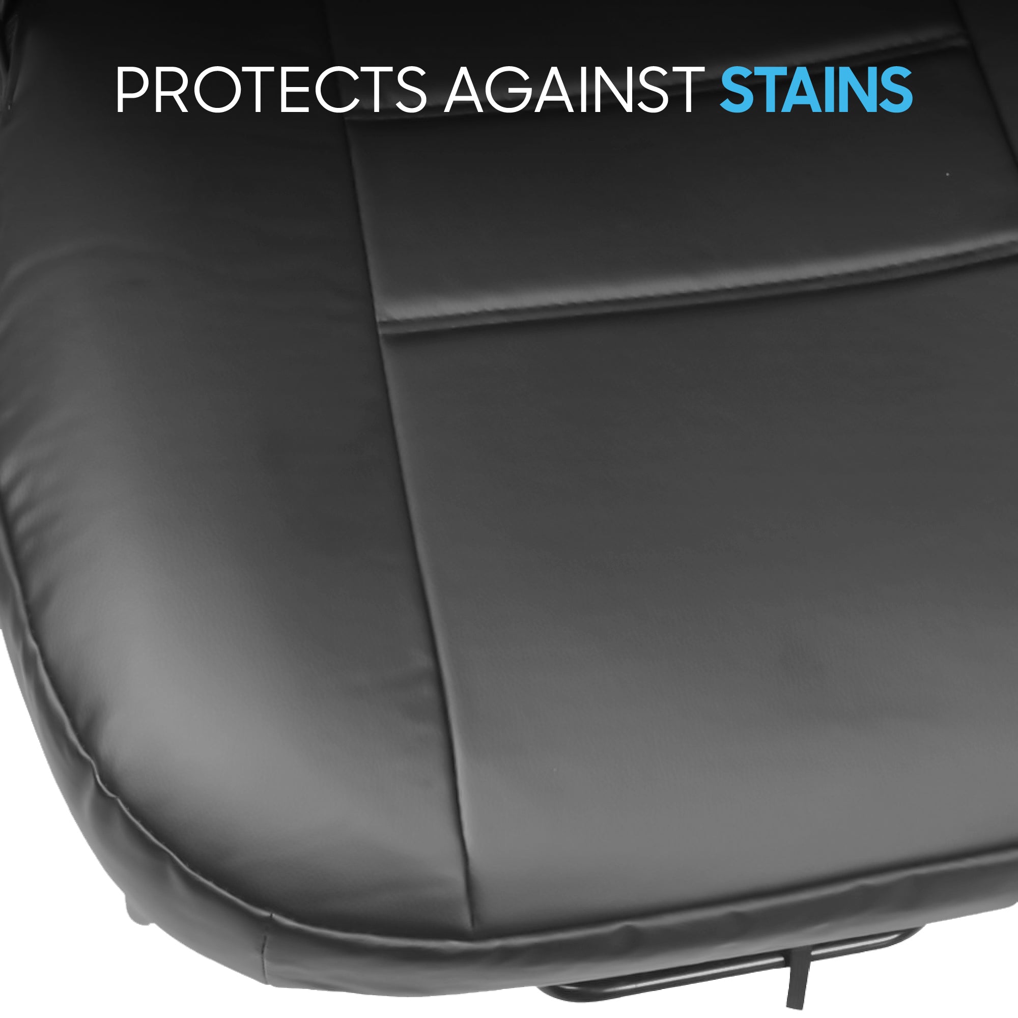 BDK 2-Pack Premium Faux Leather Front Seat Covers with Integrated Seatbelt Covers