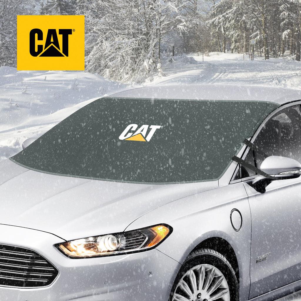 Cat® Windshield Snow Cover, Toughest Car Frost Protector for Ice & Sleet, Weatherproof for Winter, Includes Anti-Theft Straps, Freeze Protector for Auto Car Truck Van SUV