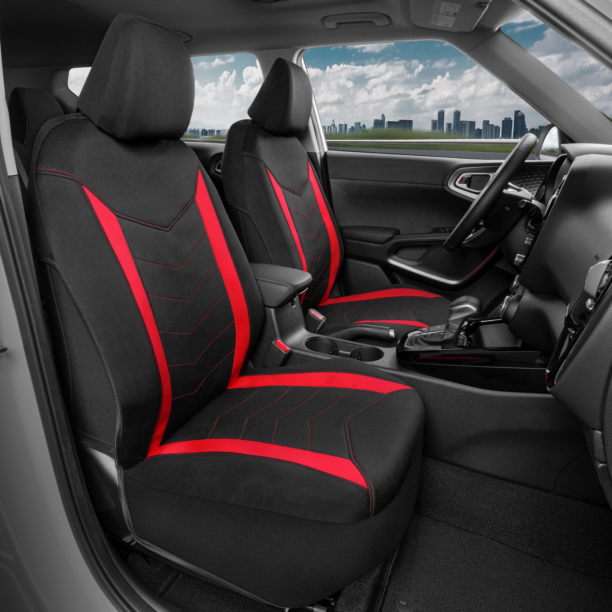 MotorTrend 2-Pack SpillGuard Water-Proof Neoprene Front Seat Covers