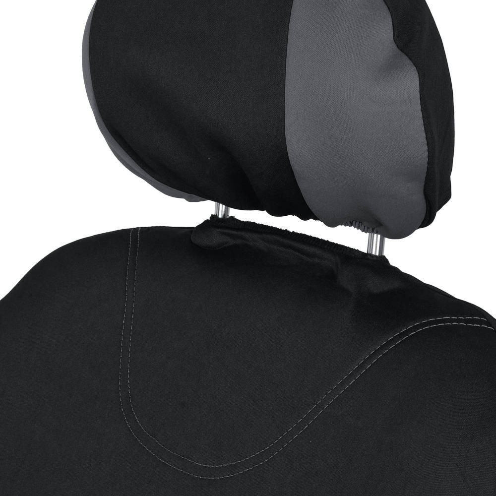 BDK 9-Piece UltraSleek Two-Tone Front Seat Covers and Rear Seat Covers