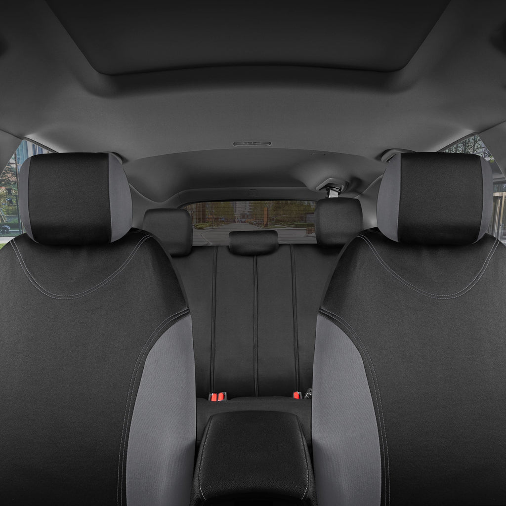 BDK 9-Piece UltraSleek Two-Tone Front Seat Covers and Rear Seat Covers