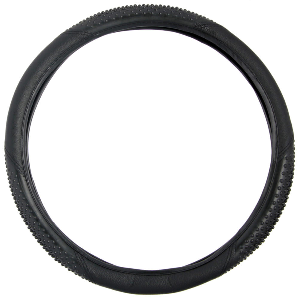 BDK Ergonomic Sport Massage Grip Steering Wheel Cover (Fits 14.5" - 15.5")